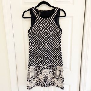 INC Navy and White Dress